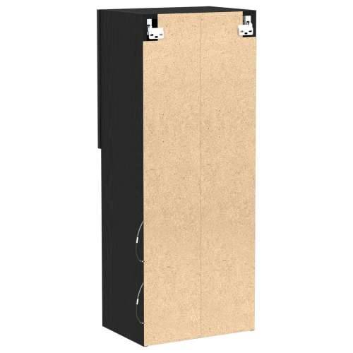 TV Cabinet s LED svjetlima Crni hrast 40,5x30x102 cm Cijena