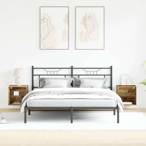 Plutajuća polica 2 komada Staro drvo 40x28,5x40 cm Konstruirano drvo Cijena
