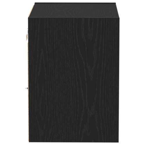 Plutajuća polica Crna hrastovina 40x28,5x40 cm Konstruirano drvo Cijena