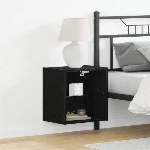 Floating Shelf 2 kom Crni Hrast 40x28,5x40 cm Izrađen drvo Cijena