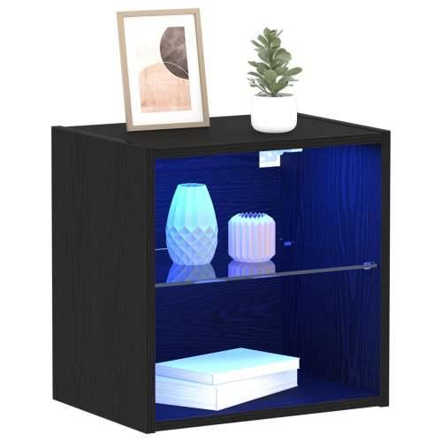Floating Shelf 2 kom Crni Hrast 40x28,5x40 cm Izrađen drvo Cijena