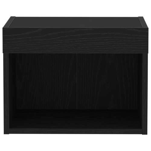 Zidne ormare s LED svjetlima 2 kom Crni hrast 40x30x30 cm Cijena