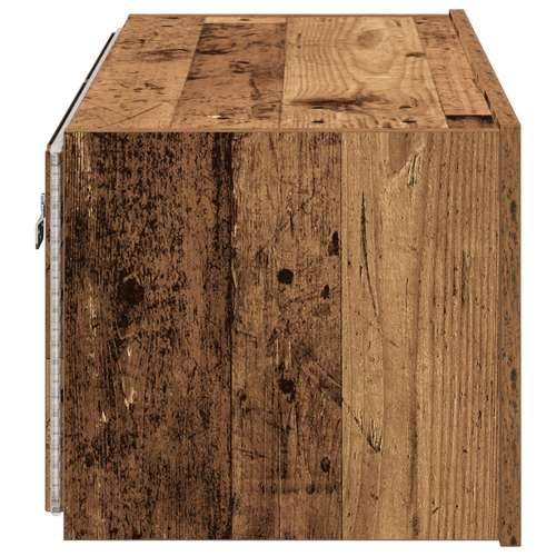 TV ormarić sa LED svjetlima Stari drvo 80x35x31 cm Cijena