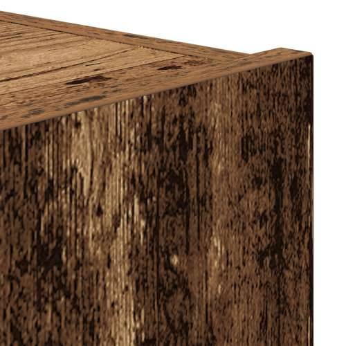 TV ormarić sa LED svjetlima Stari drvo 80x35x31 cm Cijena