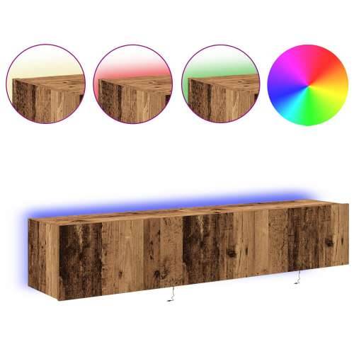 TV zidni ormari s LED svjetlima 2 kom Ostar drvo 80x35x31 cm Cijena