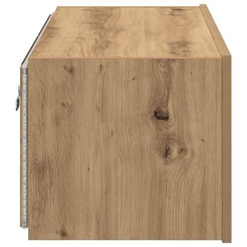 TV Zidni Kabinet s LED Osvjetljenjem, Umjetni Hrast 80x35x31 cm Cijena