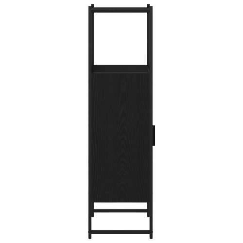Crna ormar za kupaonicu hrast 33x33x120,5 cm konstruirano drvo Cijena