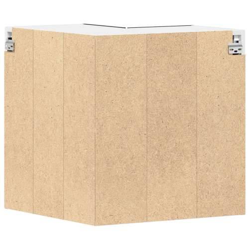 Kutni ormar - Crni hrast - 57x57x60 cm - Napravljen od konstruiranog drva Cijena