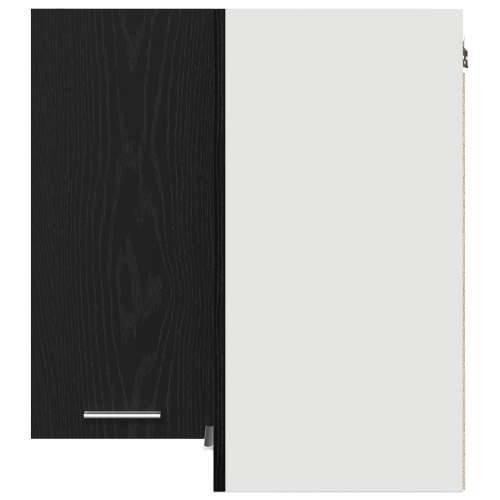 Kutni ormar - Crni hrast - 57x57x60 cm - Napravljen od konstruiranog drva Cijena