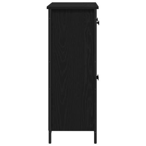 Komoda Crni hrast 70x30x80 cm Igrački drvo i čelik Cijena