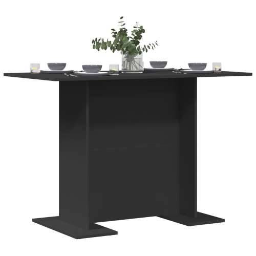 Blagovaonski Stol Crni 100x60x75 cm Radeći Od Drva Cijena