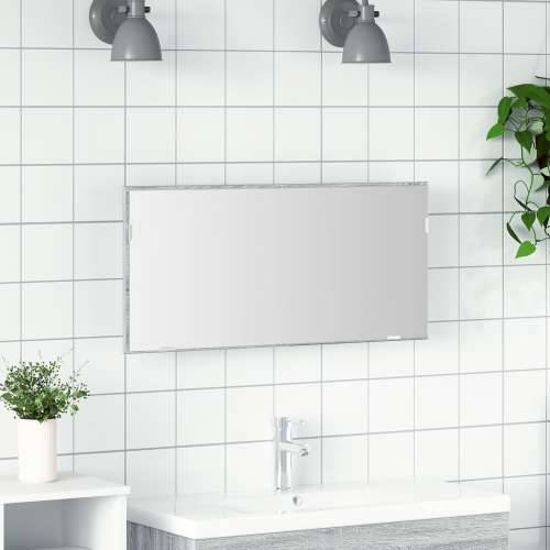 Ogledalo za kupaonicu s LED svjetlom svijetlosiva 80x37 cm Cijena