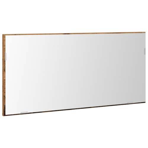 Ogledalo za kupaonicu s LED svjetlom, staro drvo 80x37 cm Cijena