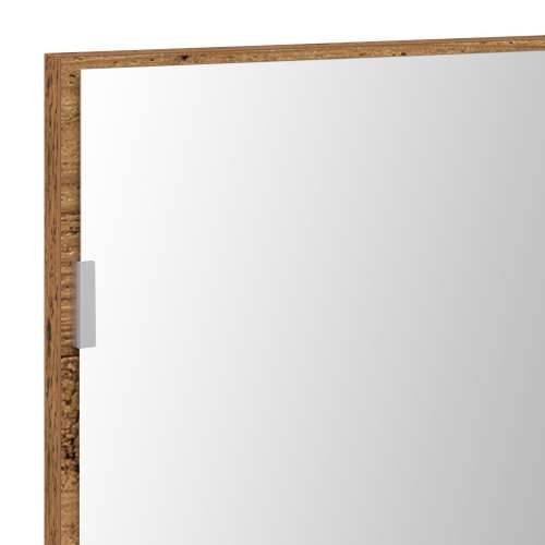 Ogledalo za kupaonicu s LED svjetlom, staro drvo 80x37 cm Cijena