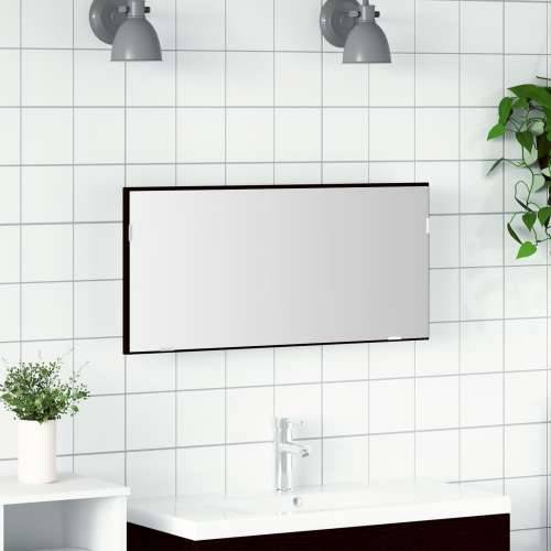 Ogledalo za kupaonicu s LED svjetlom Crni hrast 80x37 cm Cijena