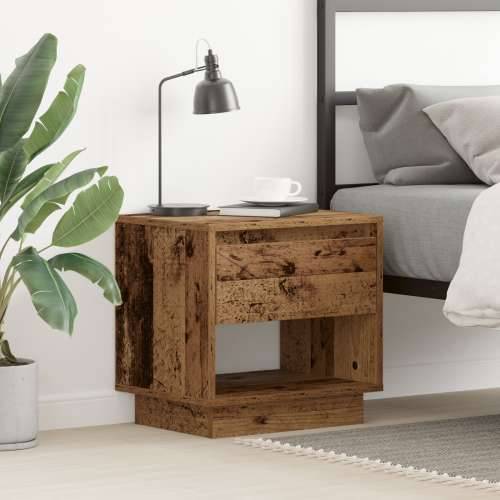Noćni ormarić Stari drvo 45x34x44 cm Enginerirano drvo Cijena