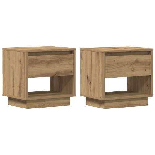 Noćni ormarić 2 kom Artisan hrast 45x34x47 cm inženjerski drvo Cijena