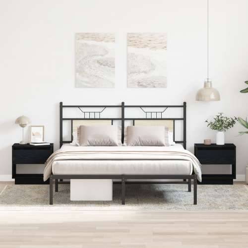 Noćni ormarić 2 kom Crna hrast 45x34x49 cm Konstruirano drvo Cijena