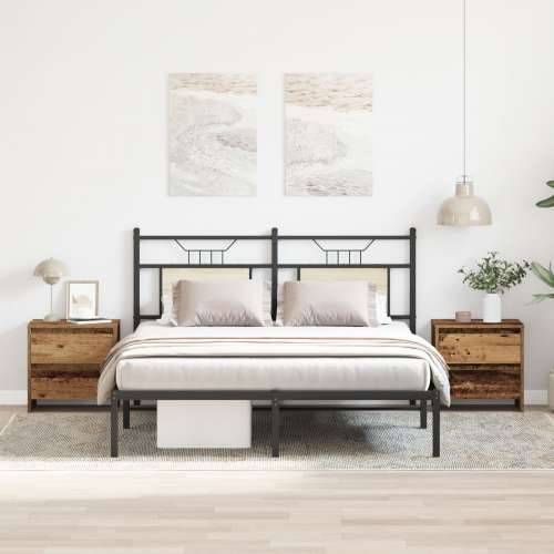 Noćni ormarić 2 kom Old Wood 45x34x44,5 cm Konstruirano drvo Cijena