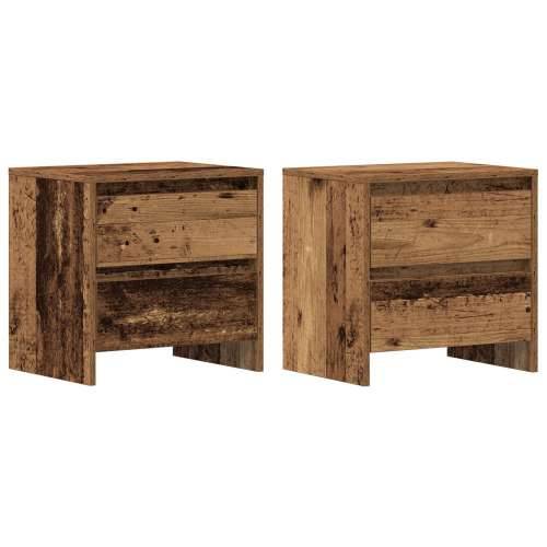 Noćni ormarić 2 kom Old Wood 45x34x44,5 cm Konstruirano drvo Cijena