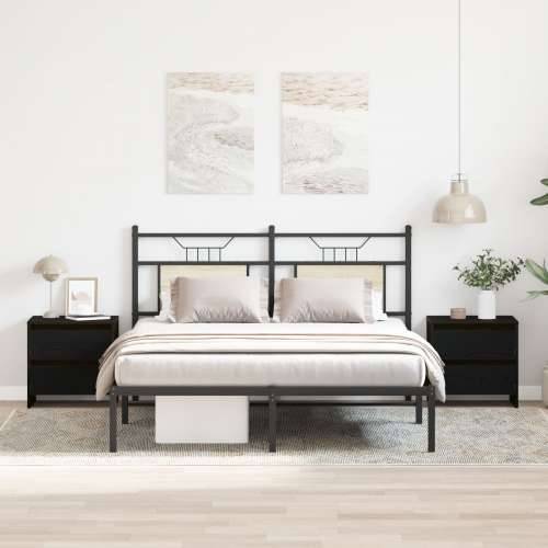 Noćni ormarić 2 kom Crni hrast 45x34x44,5 cm Konstruirano drvo Cijena