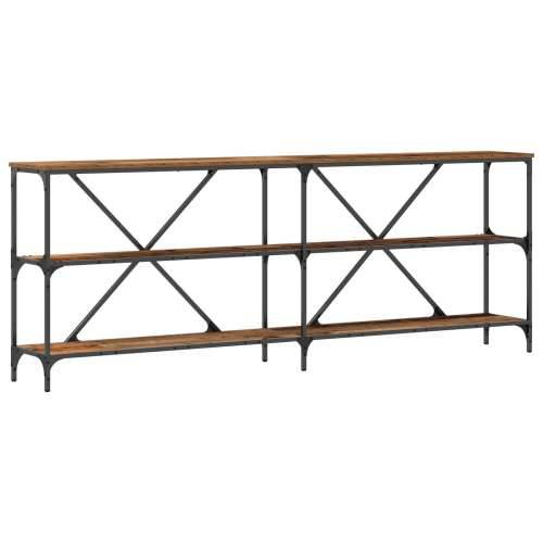 Konsole stol Starood drvo 200x30x75 cm inženjerski drvo i čelik Cijena