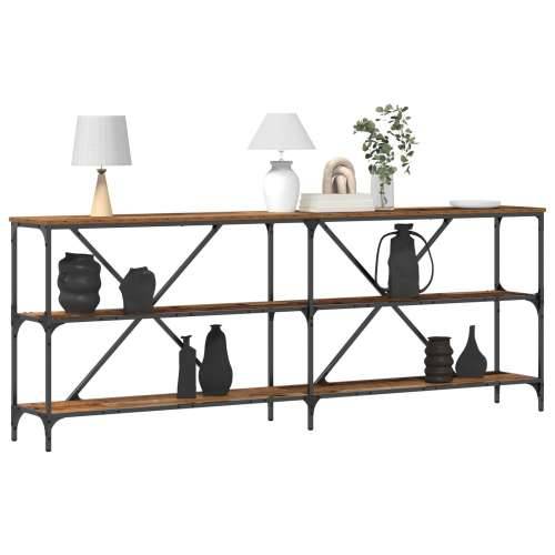 Konsole stol Starood drvo 200x30x75 cm inženjerski drvo i čelik Cijena
