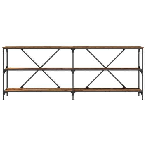 Konsole stol Starood drvo 200x30x75 cm inženjerski drvo i čelik Cijena