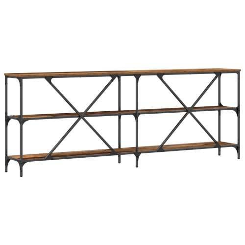 Konsole stol Starood drvo 200x30x75 cm inženjerski drvo i čelik Cijena