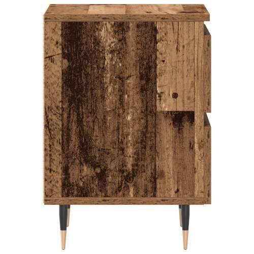 Noćni ormarić 2 kom Stari drvo 40x35x50 cm Srebrni drvo Cijena