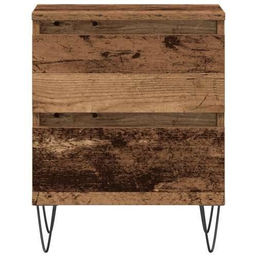 Noćni ormarić 2 kom Stari drvo 40x35x50 cm Konstrukcija od drva Cijena