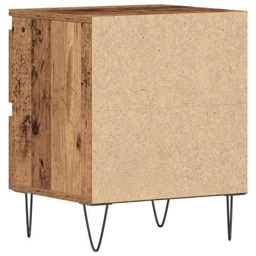 Noćni ormarić 2 kom Stari drvo 40x35x50 cm Konstrukcija od drva Cijena