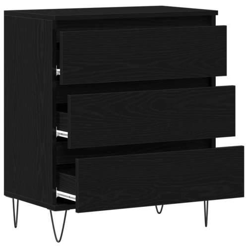Komoda s ladicama Crni hrast 60x35x70 cm Izrađen od drva Cijena