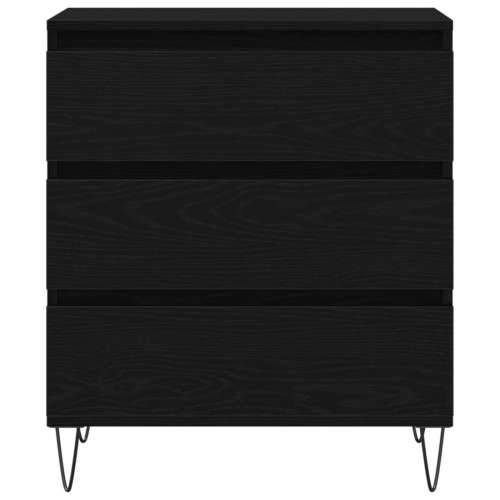 Komoda s ladicama Crni hrast 60x35x70 cm Izrađen od drva Cijena