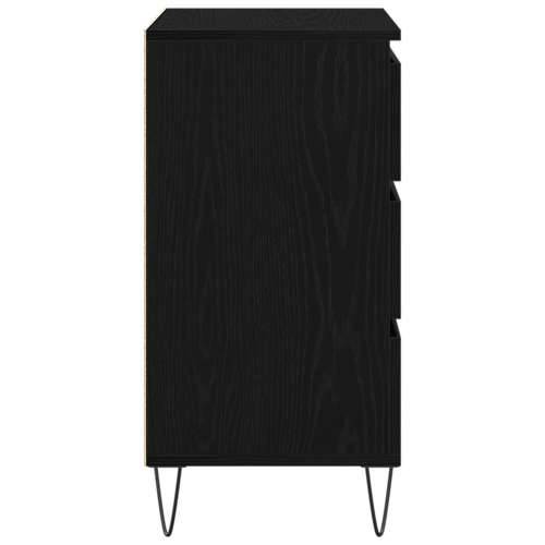 Komoda s ladicama Crni hrast 60x35x70 cm Izrađen od drva Cijena