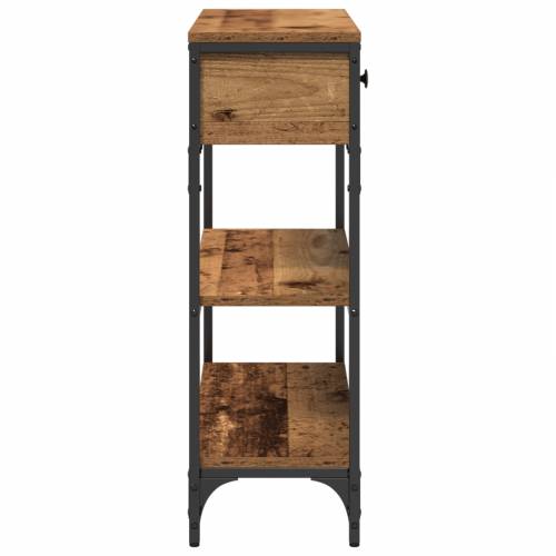 Konzolni stol od starog drveta 72,5x25x75 cm od engineerskog drveta i čelika Cijena