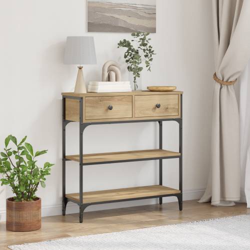 Konferencijski stol Artisan hrast 72,5x25x75 cm inženjerski drvo i čelik Cijena