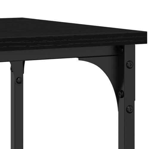 Konzolni stol Crna Orah 100x35x75 cm Konstruirano drvo i čelik Cijena