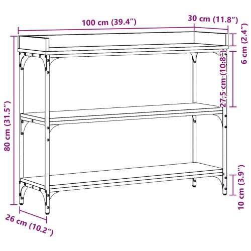 Consolna stolica od starog drveta 100x30x80 cm od inženjerskog drveta i čelika Cijena