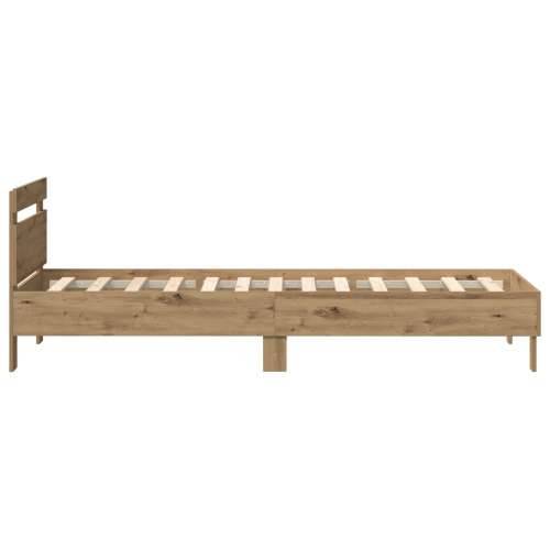 Krevet s LED svjetlima Artisan hrast 90x200 cm inženjerski drvo Cijena