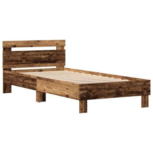 Krevetna Konstrukcija bez Madraca s LED Svjetlima Od Drva 90x190 cm Cijena