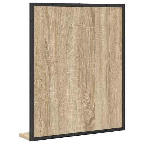 Ogledalo za kupaonicu s policom Sonoma hrast 50x12x60 cm Konstruirano drvo Cijena