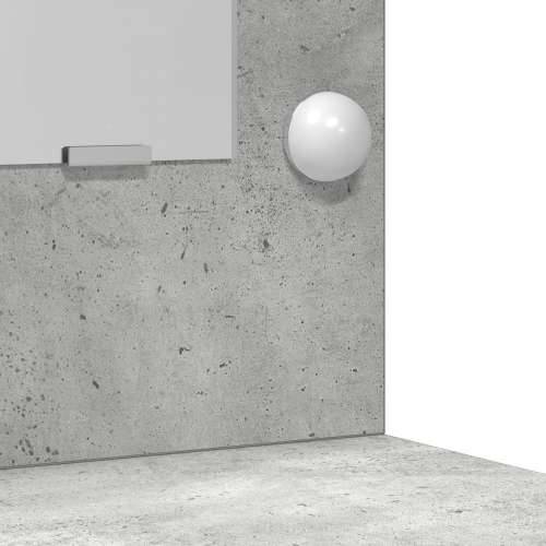 Toaletni stol s LED svjetlima Betonska siva 78,5x41x135 cm Cijena