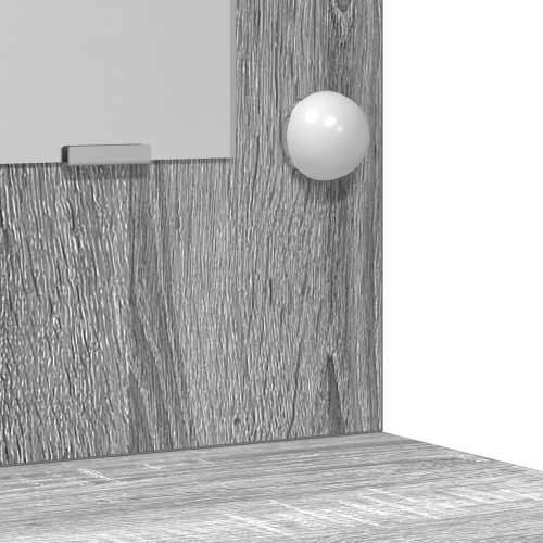Toaletni stol s LED svjetlima Siva Sonoma 50x41x135 cm Cijena