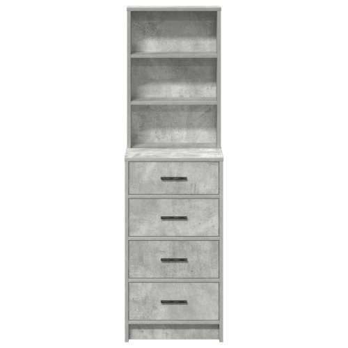 Visoki ormar Betonska siva 40x41x135 cm Izrađeno od drva Cijena