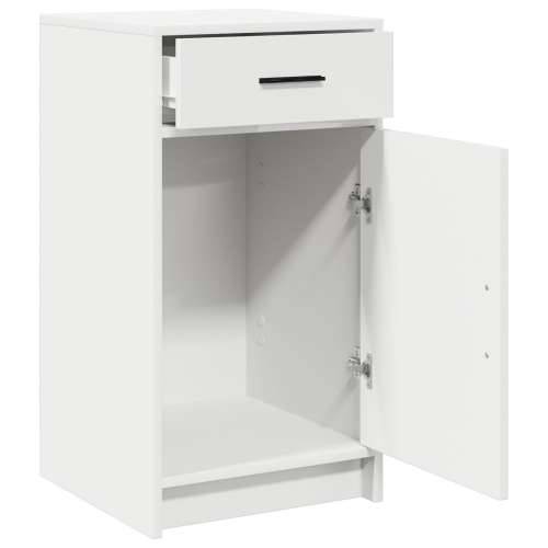 Sideboard Bijela 40x41x75 cm Obložena drvom Cijena