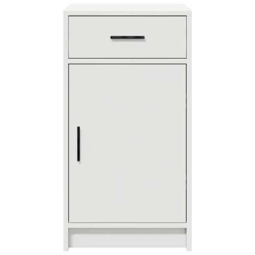 Sideboard Bijela 40x41x75 cm Obložena drvom Cijena