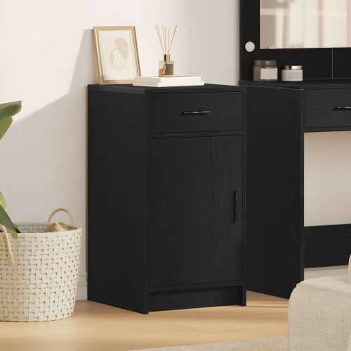 Komoda Crna Hrast 40x41x75 cm Konstruirano drvo Cijena