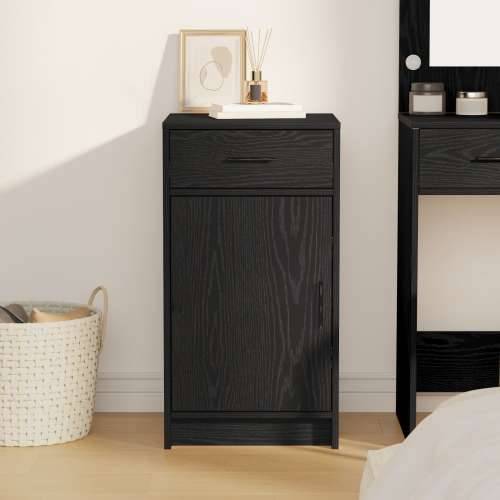 Komoda Crna Hrast 40x41x75 cm Konstruirano drvo Cijena