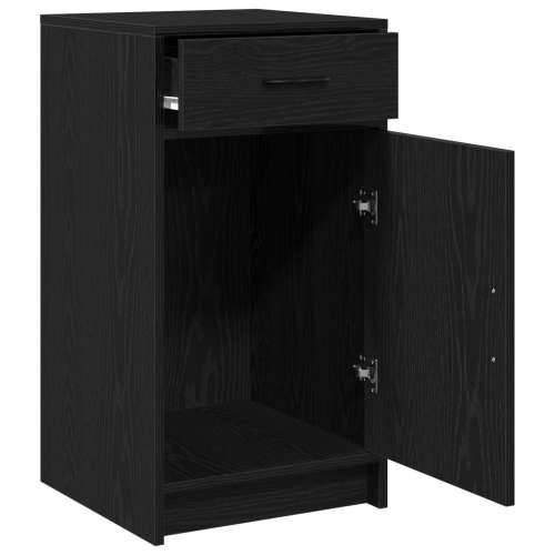 Komoda Crna Hrast 40x41x75 cm Konstruirano drvo Cijena